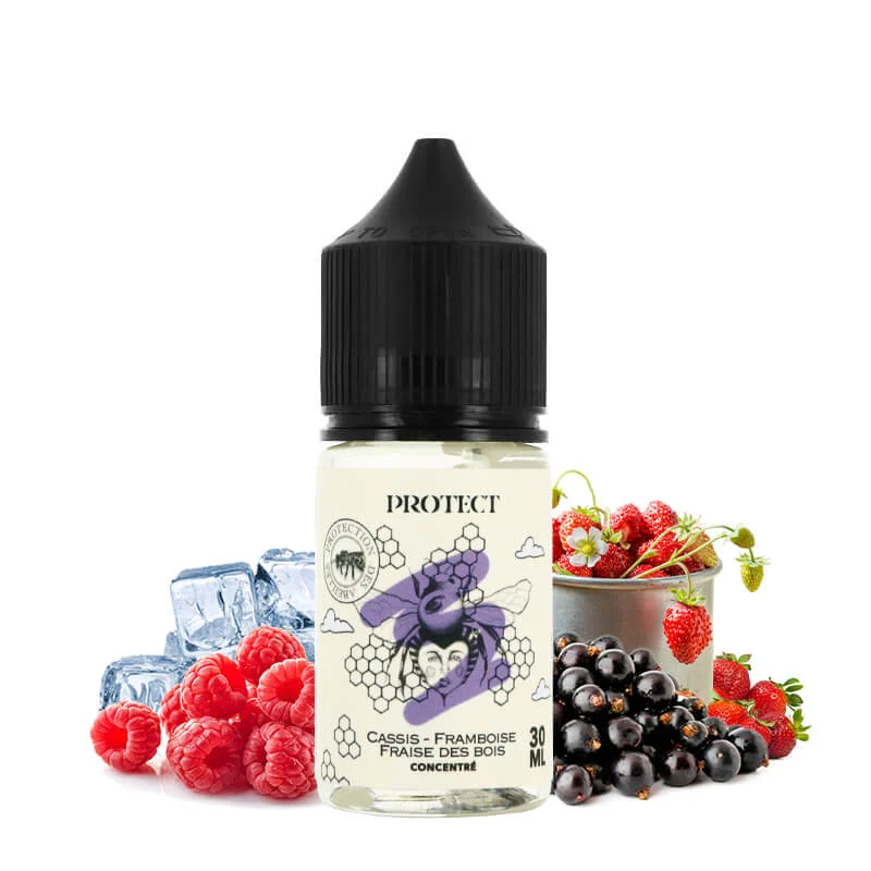 Concentré - Parrainage - Cassis Framboise Fraises des bois 0 mg 30ml - Protect